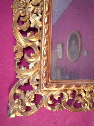 Italien wood gilded 18 th frame
