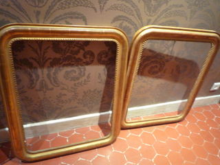 Pair of gilded frames