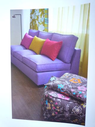 Purple sofa