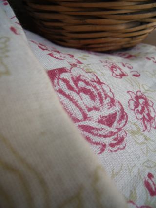 Faded tablecloth