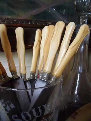 Victorian ivory knives