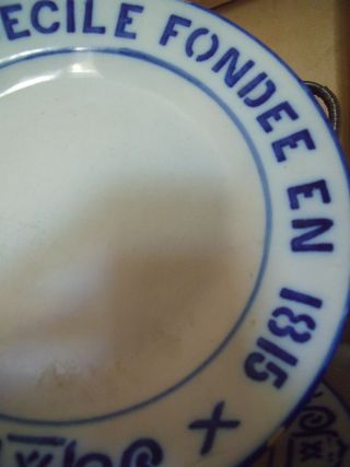 Blue china plate