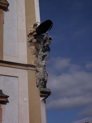 Statue on a facade