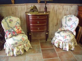 Petite pair of armchairs