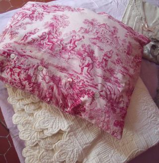 Vintage toile de jouy pillow