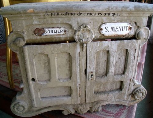 French antique mailbox