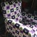 Antique armchair with Nobilis fabric