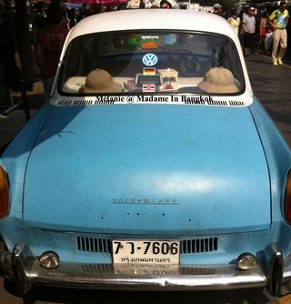 Vintage car in Chatuchak Bangkok