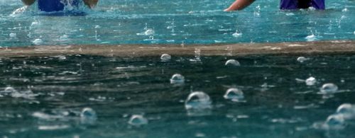 Pluie dans la piscine koh chang