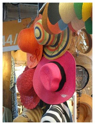 Colorful hats in chatuchak