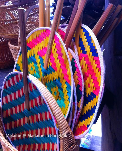 Colorful fan in bangkok