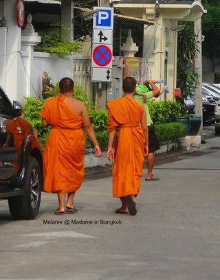 2 monks near temple