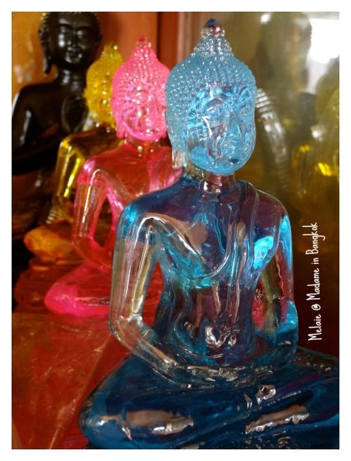 Colorful buddhas at chatuchak market