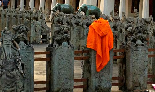 Monk outfit in Wat Arun