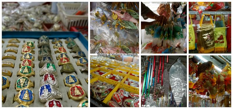 Wat sothon amulettes et superstition Collage Wat sothon amulettes et superstition Collage