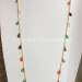 Long necklace with semi precious briolettes