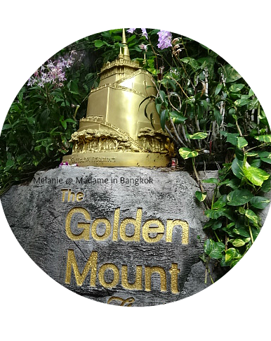 Golden mount sign round