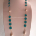 Pearls and calcedonite necklace 