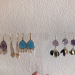 Semi precious stones earrings 