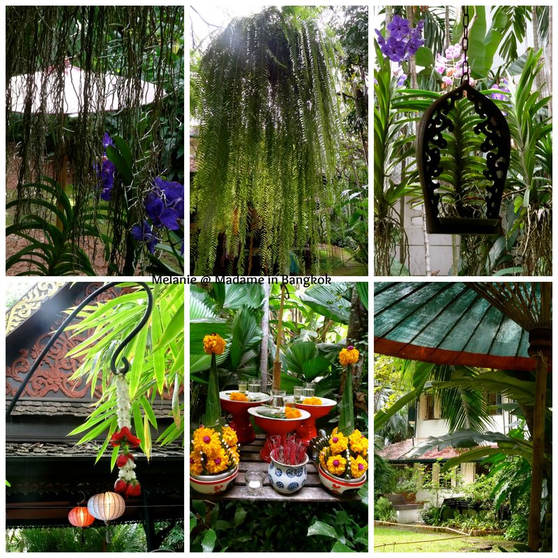 Musée d'art floral dans le jardin Collage Musée d'art floral dans le jardin Collage